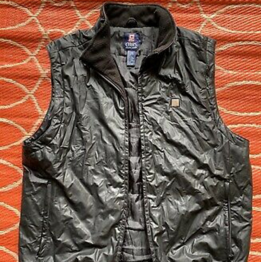 CHAPS Ralph Lauren Black Full Zip Insulated Vest F - Picture 1 of 8